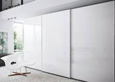 Trueliving 3 Door Sliding White wardrobe  in Laminates Finish (1524MM X 609MM X 2438.4MM)